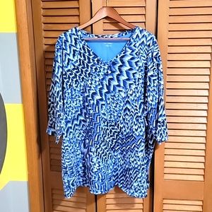 Catherines 3X 3/4 Sleeve Top